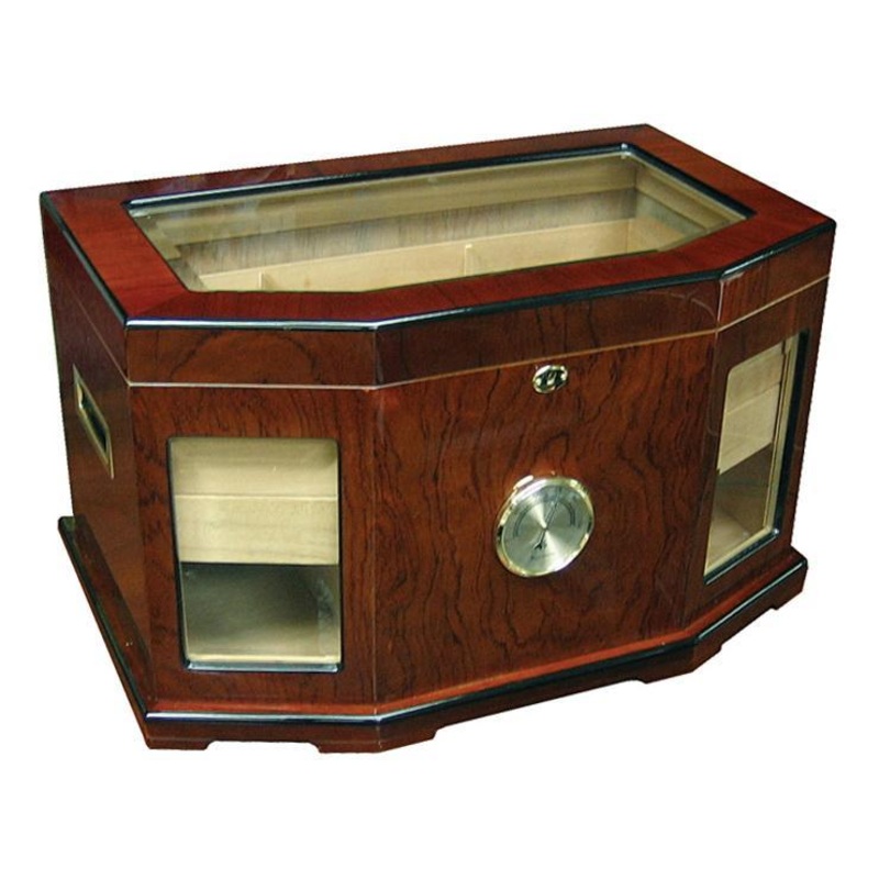 The Chancellor High Gloss Lacquer Humidor by Prestige Import Group – 300 Cigar ct
