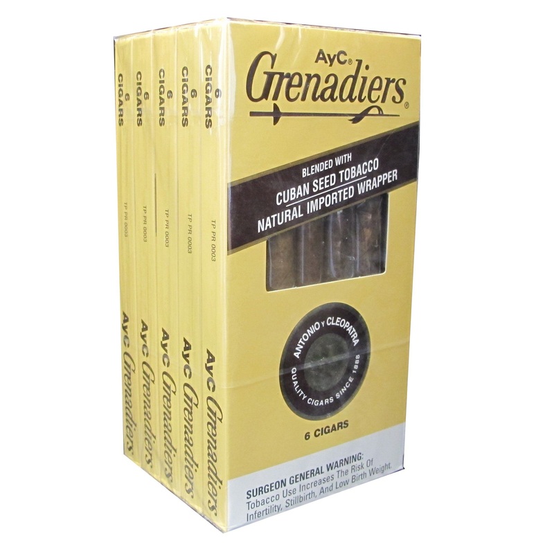 Antonio y Cleopatra Dark Grenadiers Cigars Minis 5 Packs of 5