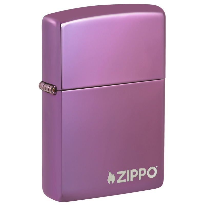 Classic High Polish Purple Zippo Logo