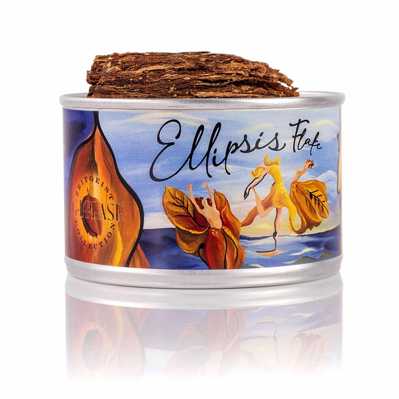 G.L. Pease Ellipsis Flake Premium Pipe Tobacco Ellipsis Flake 2oz Tin