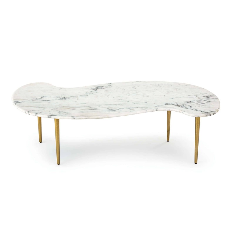 Regina Andrew Jagger Marble Cocktail Table White