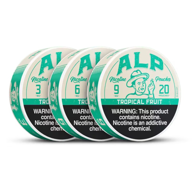 Alp Nicotine Pouches Tropical Fruit – 5 Pack 3mg