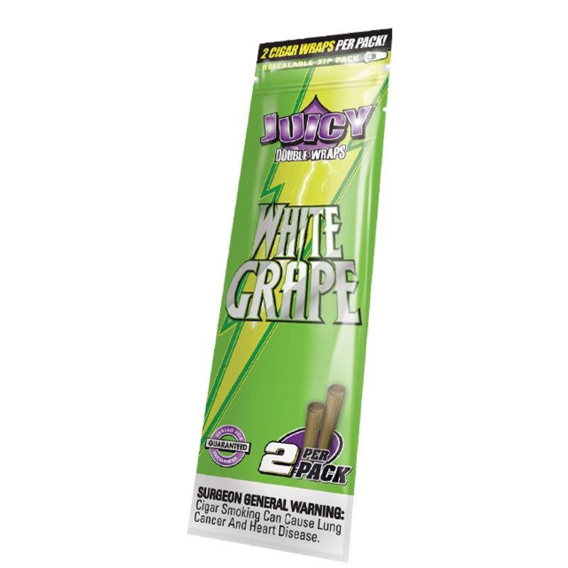 Juicy White Grape Blunt Wraps White Grape 25 Packs of 2