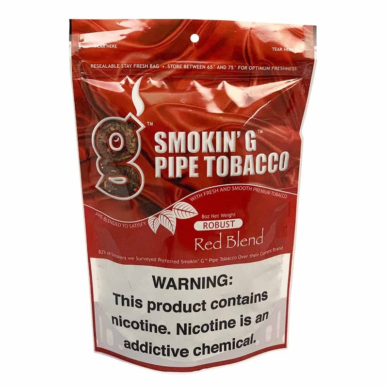 Smokin’ G Robust Red Pipe Tobacco Robust Red 8oz Bag