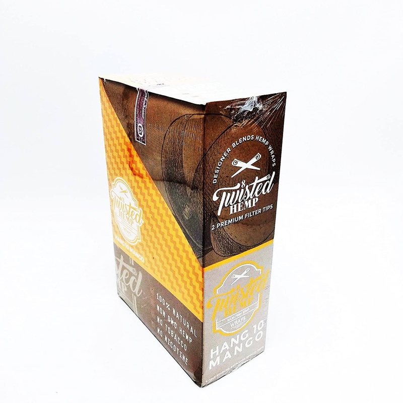Twisted Hemp Designer Blend Wraps Mango Mango 15 Packs of 2