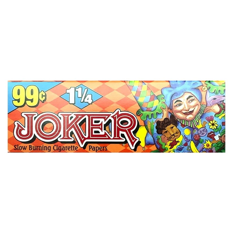 Joker 1 1/4 Slow Burning (Orange) Rolling Papers 1 1/4 Slow Burning (Orange) Jar of 72