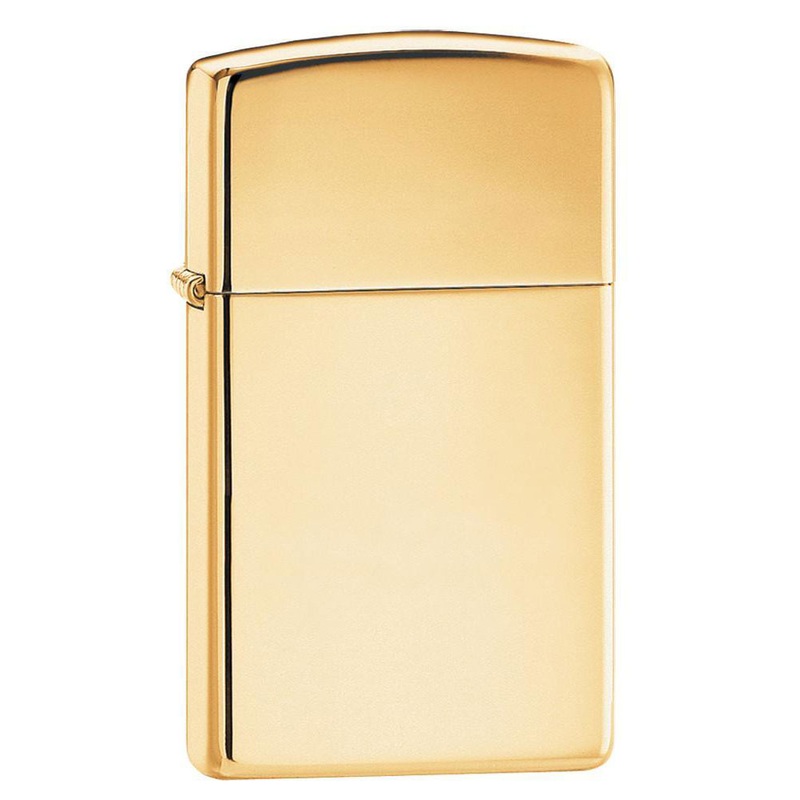 Zippo Slim High Polish Brass