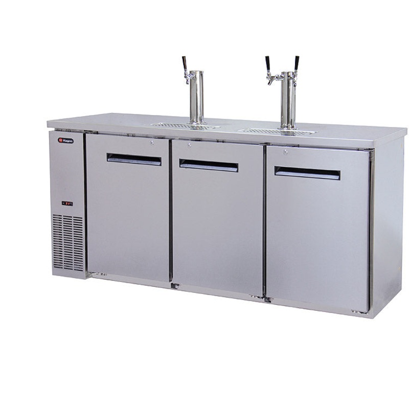 72″ Wide Triple Tap Stainless Steel Commercial Kegerator
