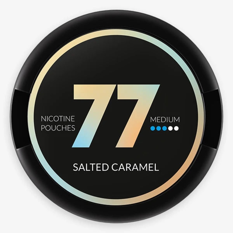 77 Nicotine Pouches Salted Caramel 10mg – 5 Pack