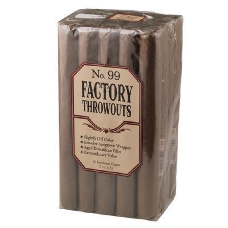 Factory Throwouts No. 99 Natural Churchill (7.25″ x 52) Bundle of 20
