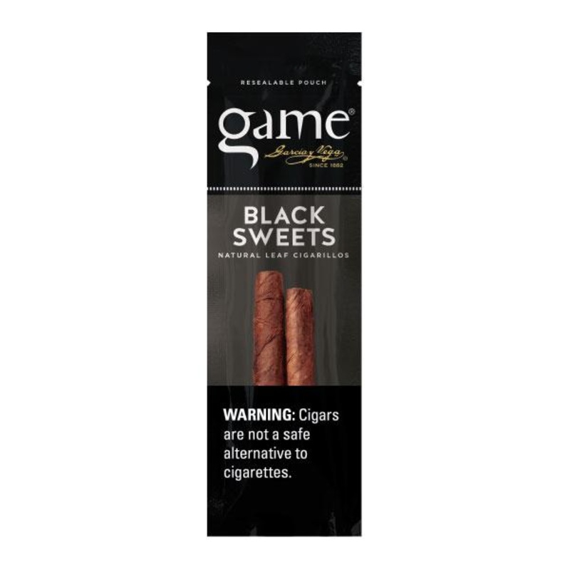 Game Black Sweet Cigarillos Black Sweet 7 Packs of 4