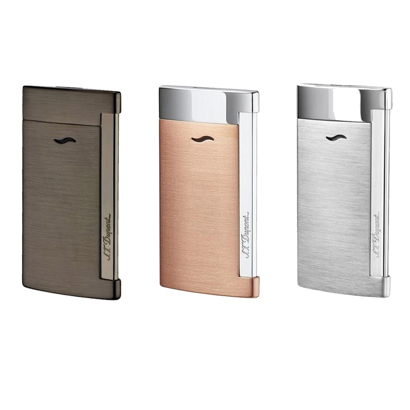 S.T. Dupont Lighter Slim 7 – Chrome Finish Black Lacquer & Chrome