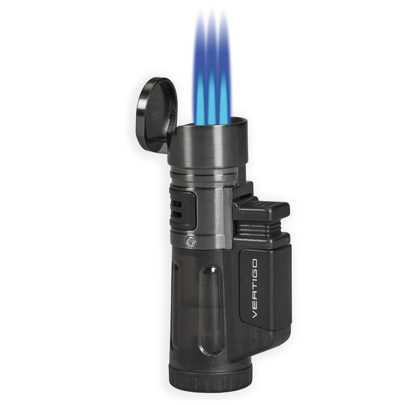 Lotus Blizzard Triple Torch Flame Lighter Charcoal