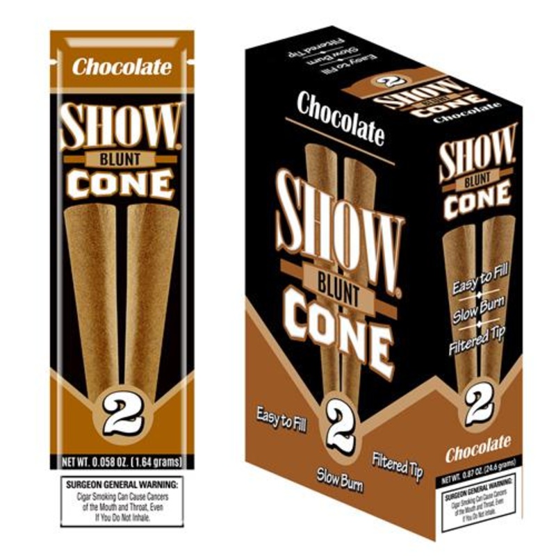 Show Blunt Cone Chocolate Chocolate 15 Packs of 2