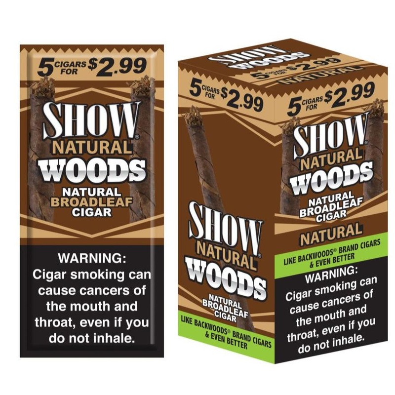 Show Woods Natural Cigars Natural 8 Packs of 5