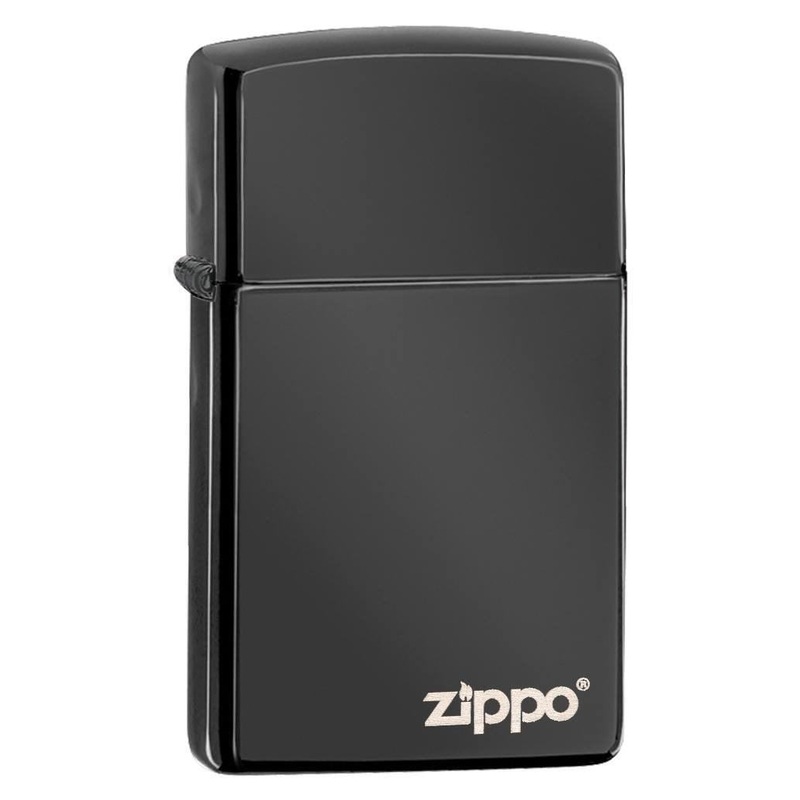 Zippo Lighter – Slim High Polish Black w/ Zippo Logo