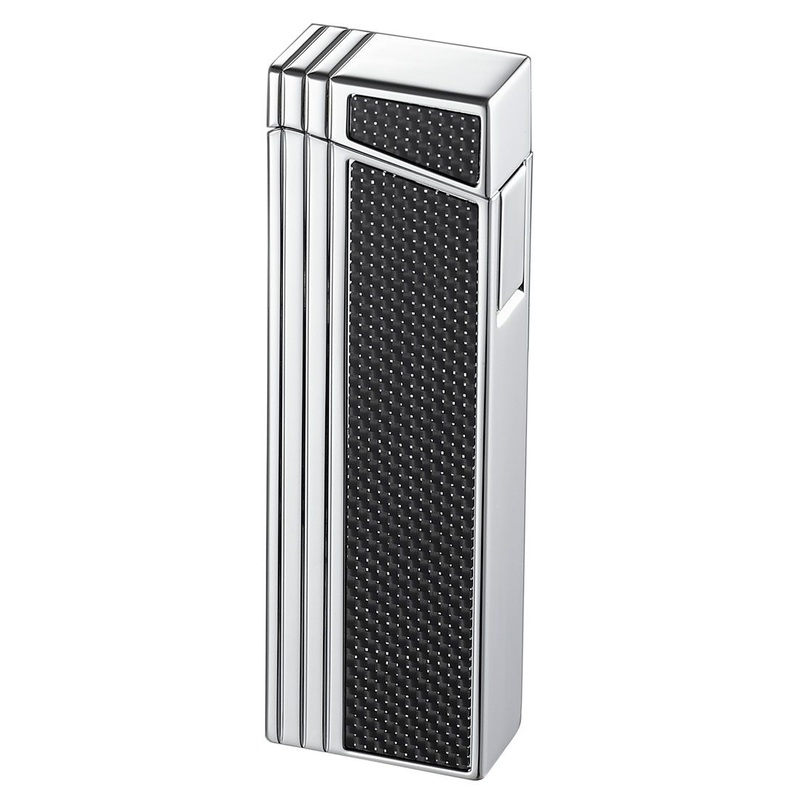 Caseti Chrome Double Designed Compact Torch Flame Lighter