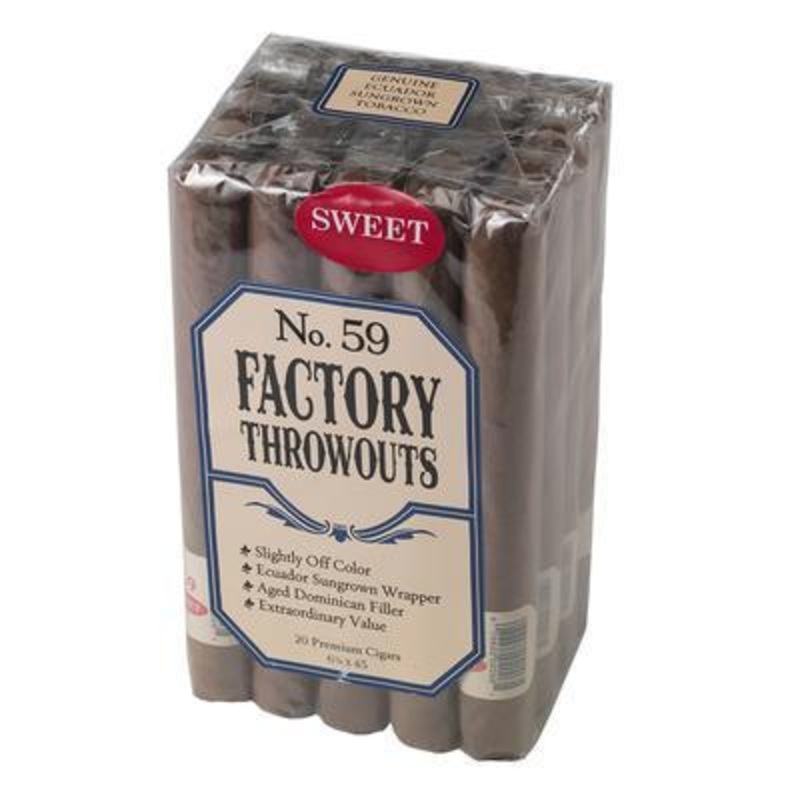 Factory Throwouts No. 59 Natural Corona (6.2″ x 42) Bundle of 20
