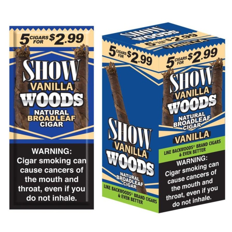 Show Woods Vanilla Cigars Vanilla 8 Packs of 5