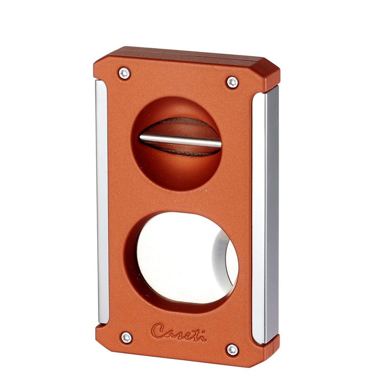Visol Caseti Trident 3 In 1 Burnt Orange Cigar Cutter