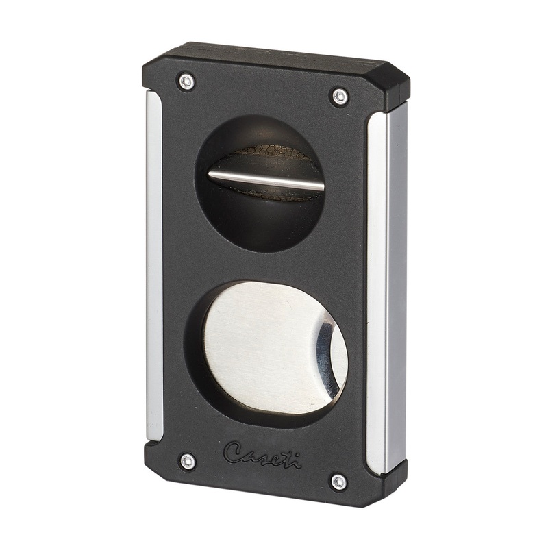 Visol Caseti Trident 3 In 1 Matte Black Cigar Cutter