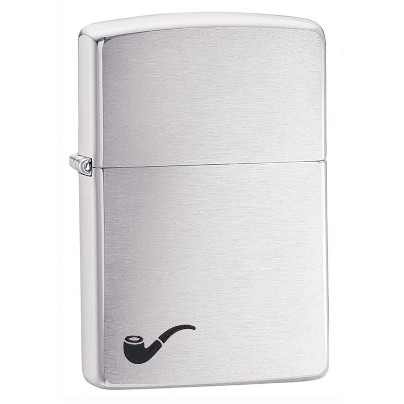 Zippo Brushed Chrome Pipe Lighter