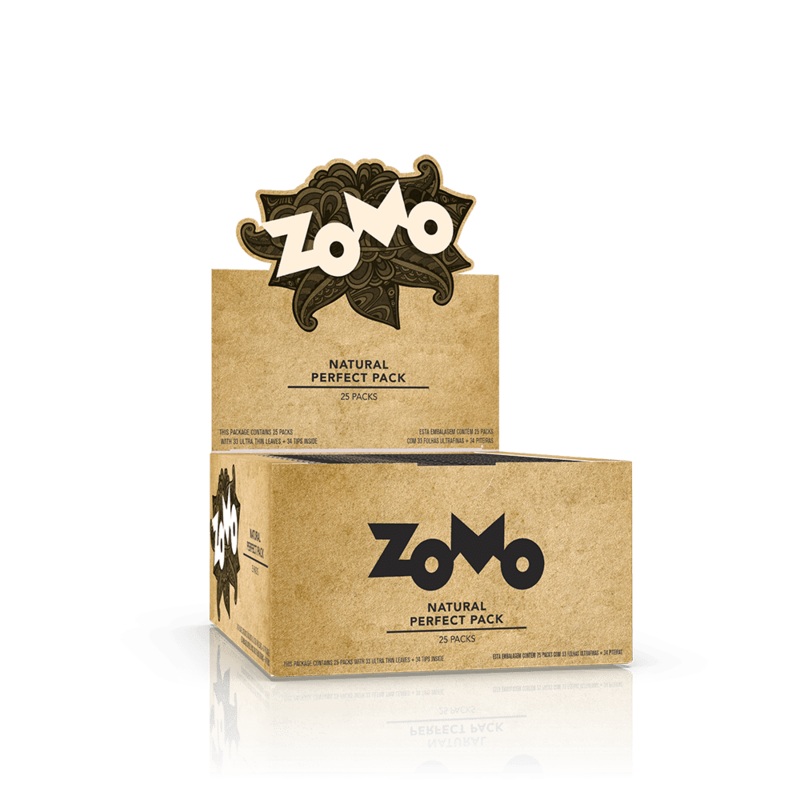 Zomo Natural Perfect Pack Rolling Papers Perfect Pack Box of 25