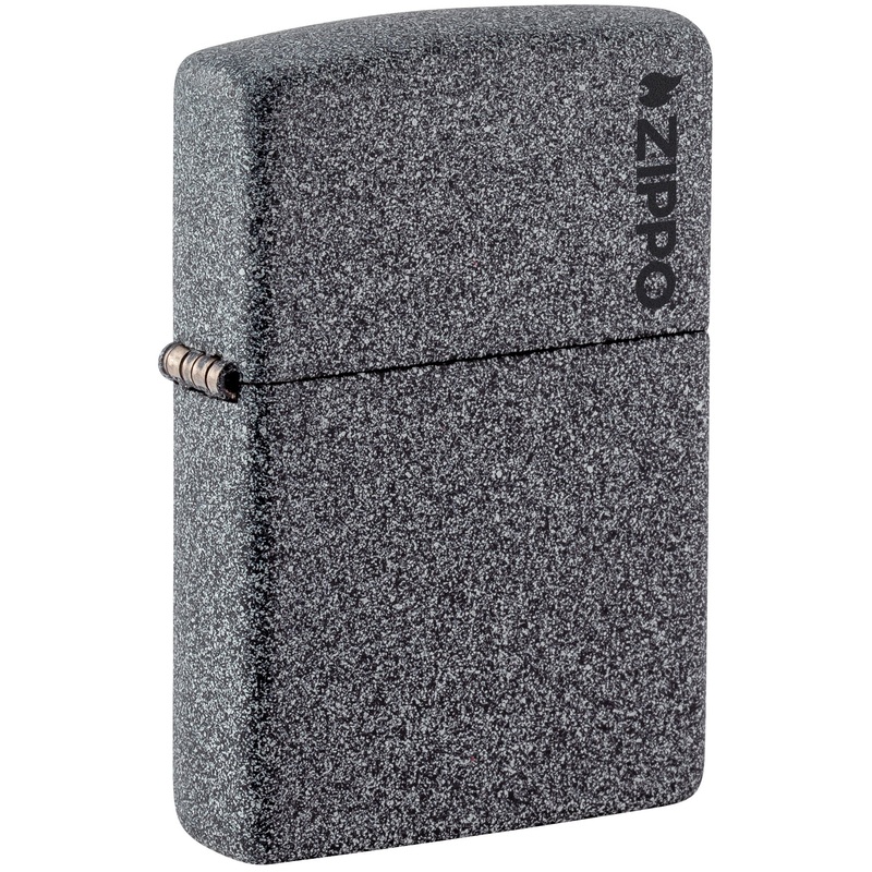 Classic Iron Stone Zippo Logo