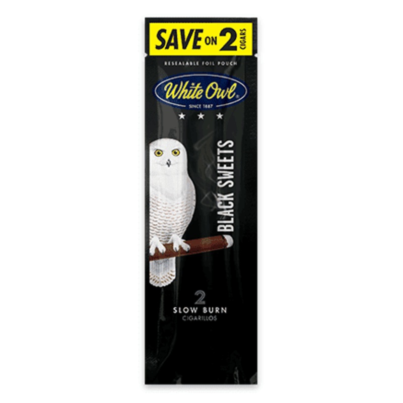 White Owl Black Sweets Cigarillos Black Sweets 30 Packs of 2