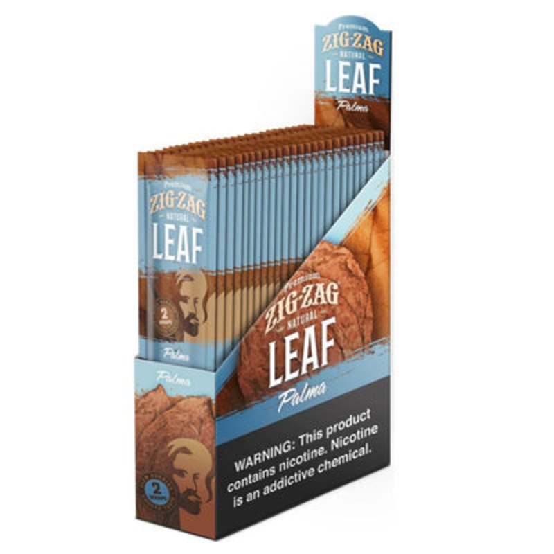 Zig Zag Natural Leaf Wraps Palma Palma 25 Packs of 2
