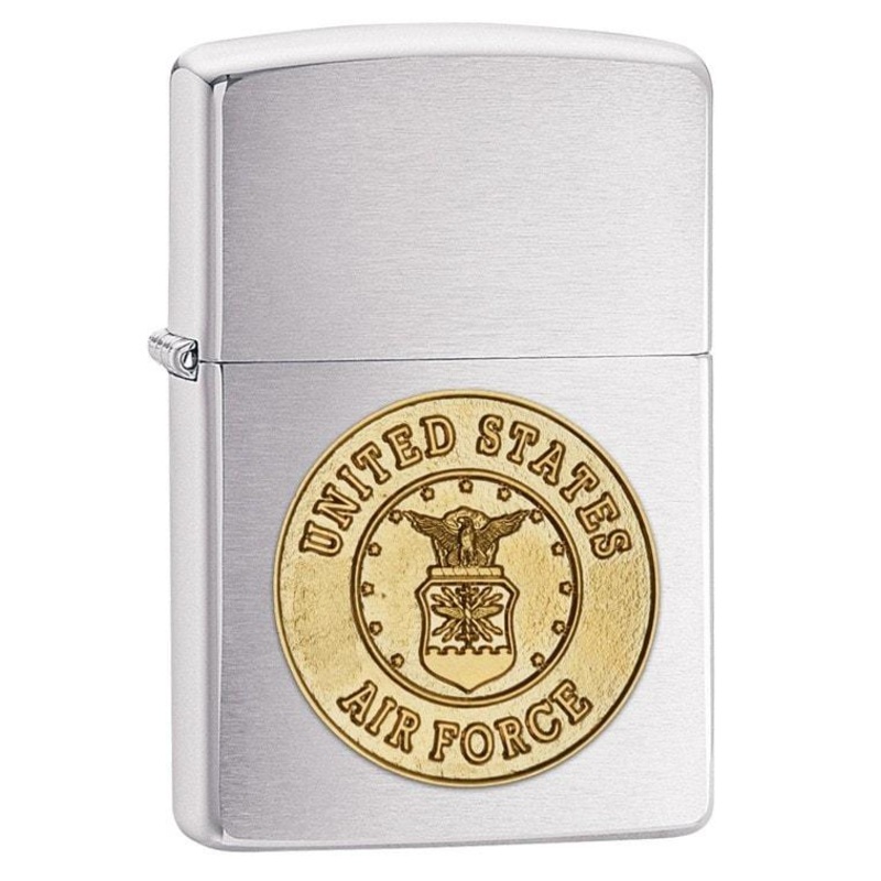 Zippo Lighter – U.S. Air Force Brushed Chrome