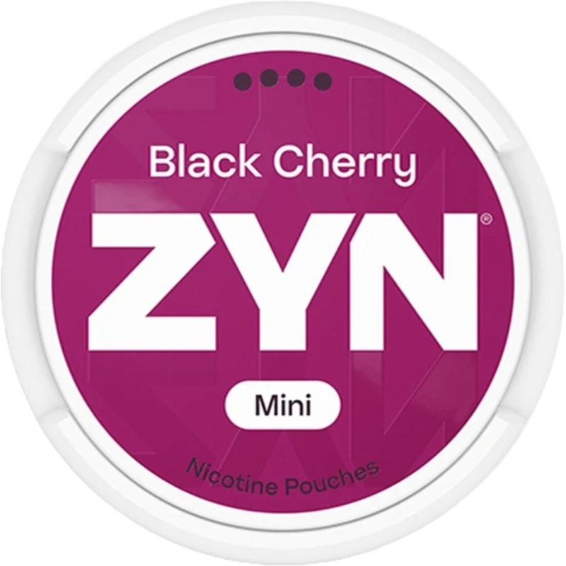 Zyn Nicotine Pouches Black Cherry Mini – 5 Pack 3mg (15 pouches/can)