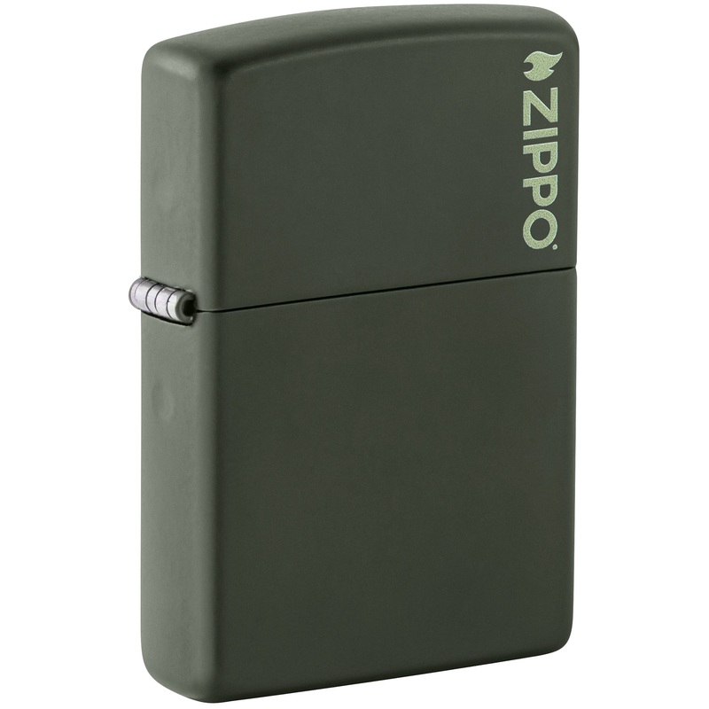 Classic Green Matte Zippo Logo