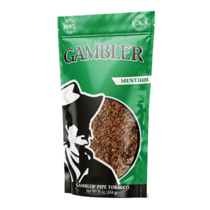 Gambler Menthol Pipe Tobacco Mint 6oz Bag
