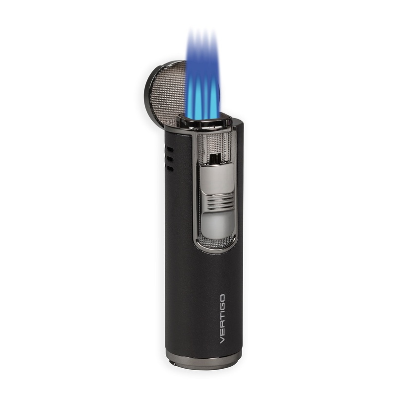 Lotus Eloquence Vertigo Triple Torch Lighter Black & gunmetal