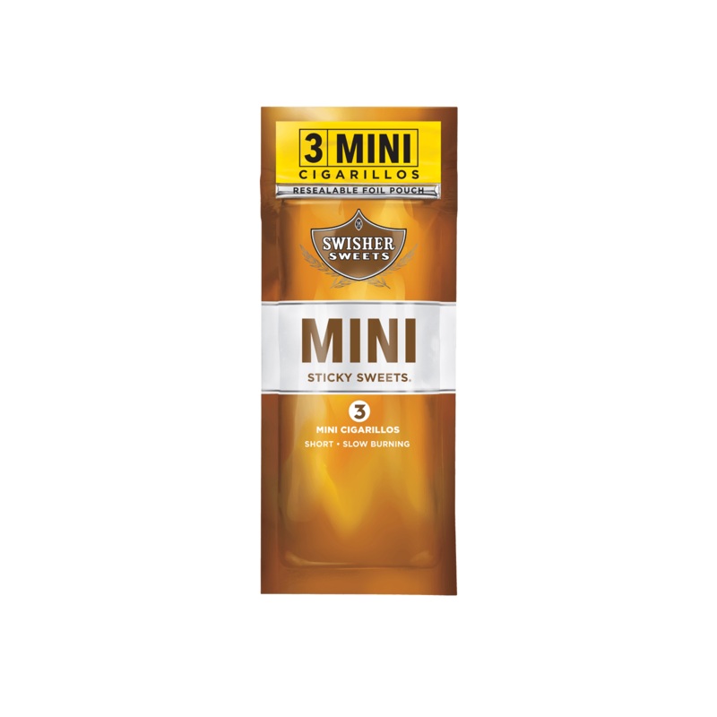 Swisher Sweets Mini Sticky Sweets Cigarillos 3×15 (45ct) Mini Cigarillos Sticky Sweets 15 Packs of 3
