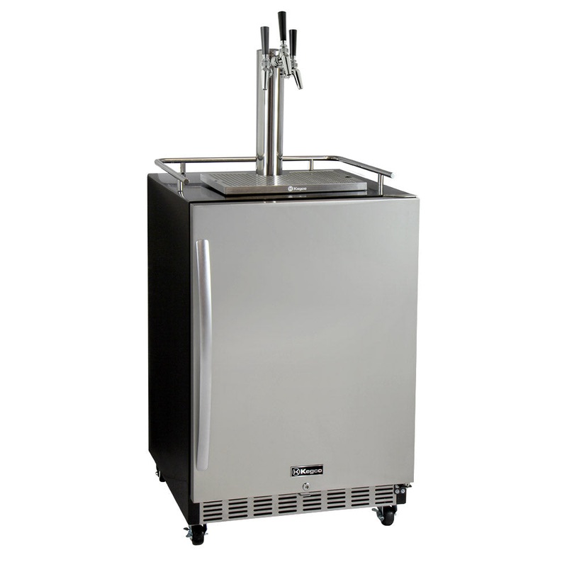 24″ Wide Triple Tap All Stainless Steel Commercial Builtin Kegerator With Kit