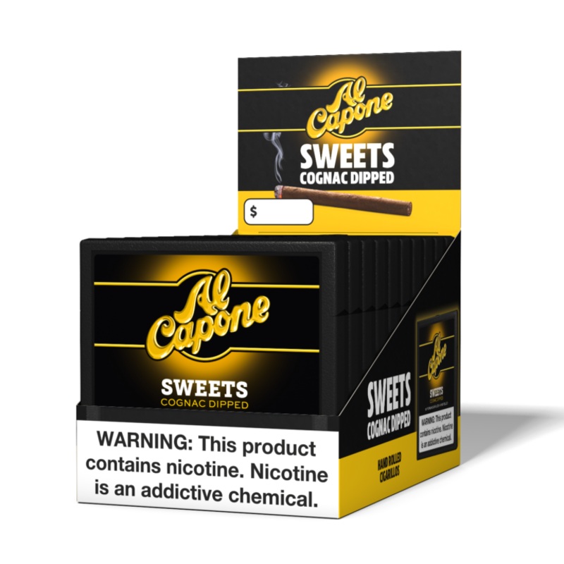 Al Capone Sweet Cognac Cigarillos Sweet Cognac Filtered 10 Packs of 10