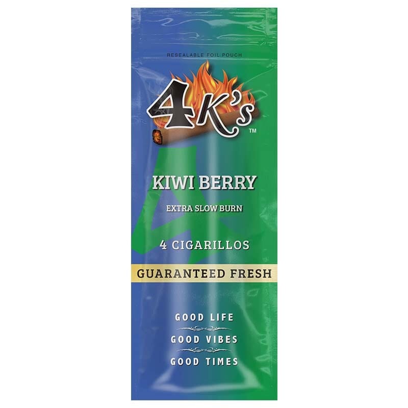 Good Times 4k’s Kiwi Berry Cigarillos Kiwi Berry 15 Packs of 4 (60ct)
