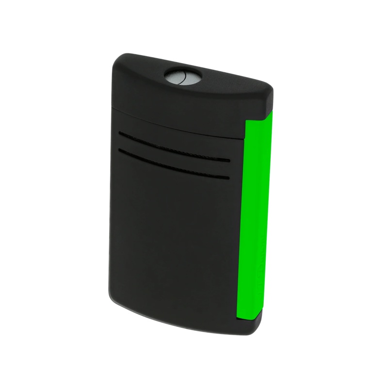 S.T. Dupont Lighter MaxiJet – Matte Black & Neon Green