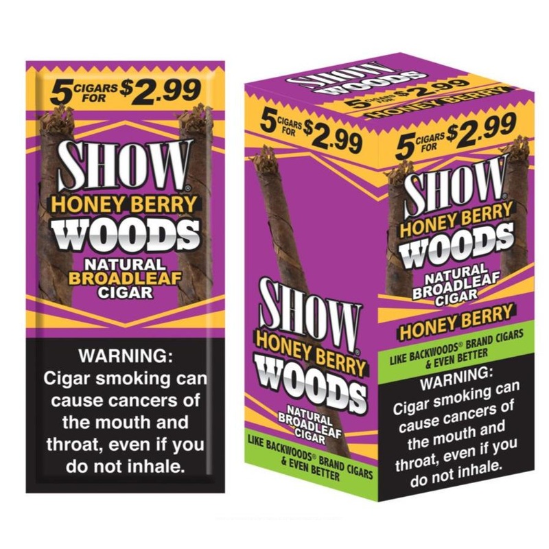 Show Woods Honey Berry Cigars Honey Berry 8 Packs of 5