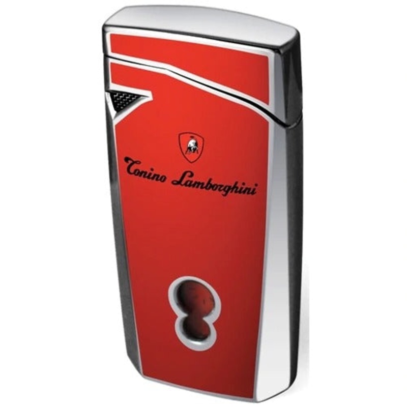 Tonino Lamborghini Magione Red Torch Flame Cigar Lighter