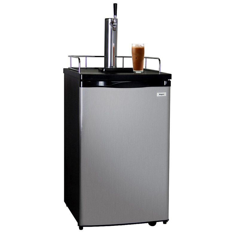 20″ Wide Cold Brew Coffee Single Tap Stainless Steel Kegerator