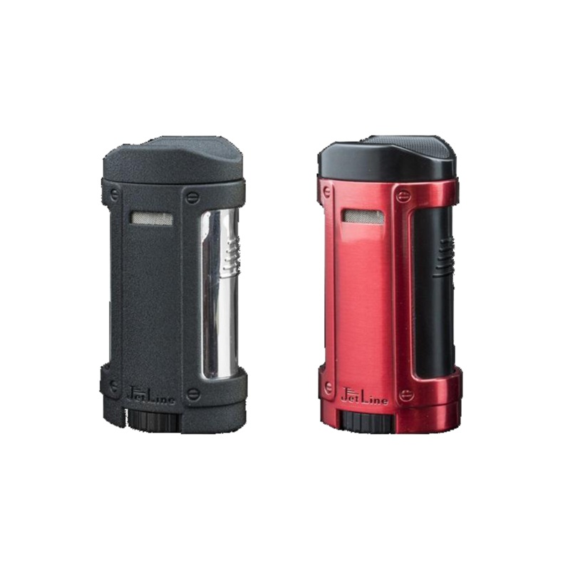 Jetline Bugle Master Quadruple Table Top Torch Lighter Red