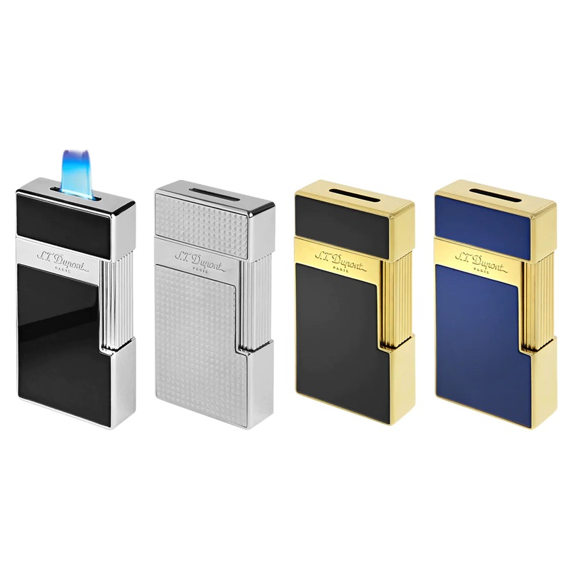 S.T. Dupont Big D Line 2 Lighter Black Lacquer & Chrome