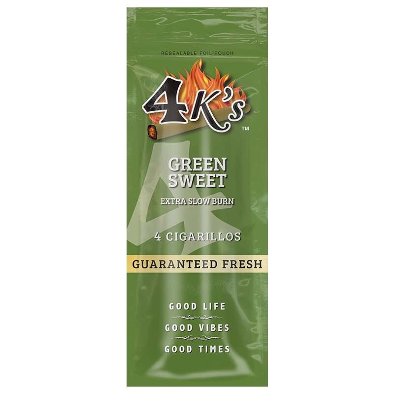 Good Times 4k’s Green Sweet Cigarillos Green Sweet 15 Packs of 4 (60ct)