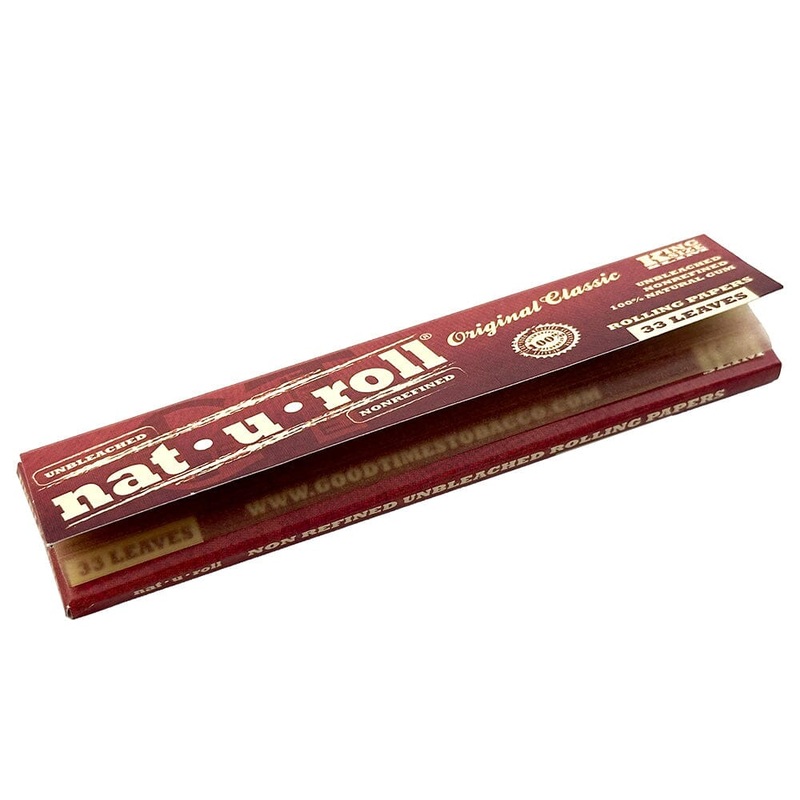 Nat-U-Roll Classic King Rolling Papers King (84mm) Box of 50 (1650 Leaves)