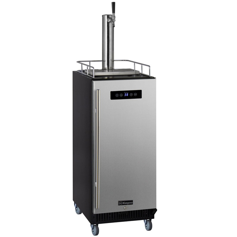 15″ Wide Homebrew Single Tap Stainless Steel Commercial Kegerator