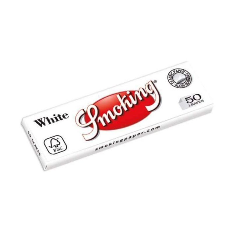 Smoking Brand White Rolling Paper 1 1/4″ (Medium) Box of 25