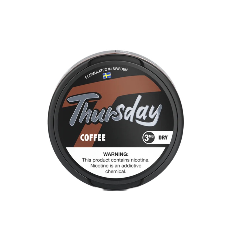 Thursday Nicotine Pouches Dry – Coffee 5 Pack 3mg